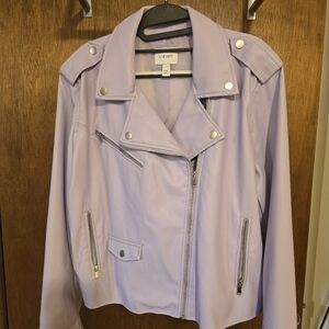 Nine West cropped biker jacket